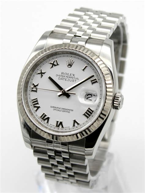 rolex datejust 36 white dial joma|rolex datejust 36mm for sale.